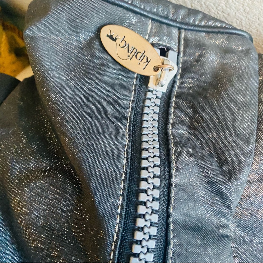 KIPLING FERGIE Black Kisses Lined Bag Y2K - Picture 11 of 11